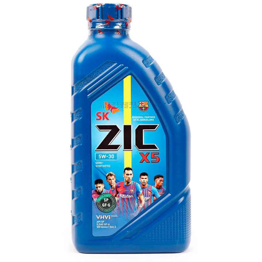 Масло моторное полусинтетическое ZIC X5 5W30 (1л.)