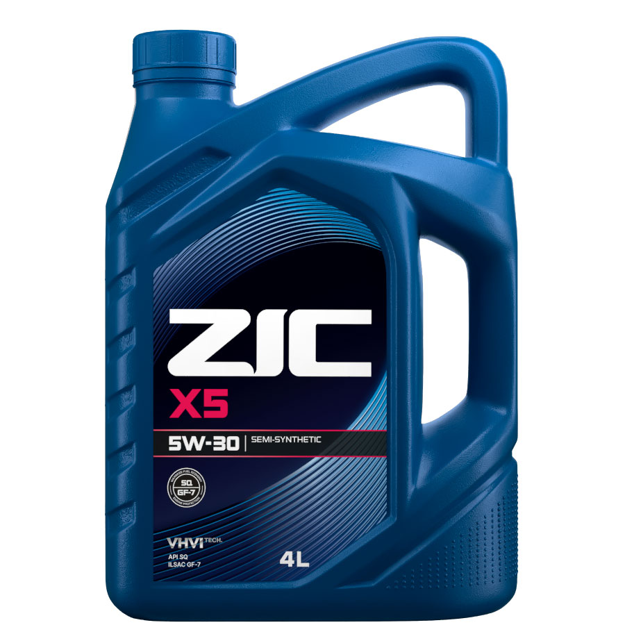 Масло моторное полусинтетическое ZIC X5 5W30 (4л.)